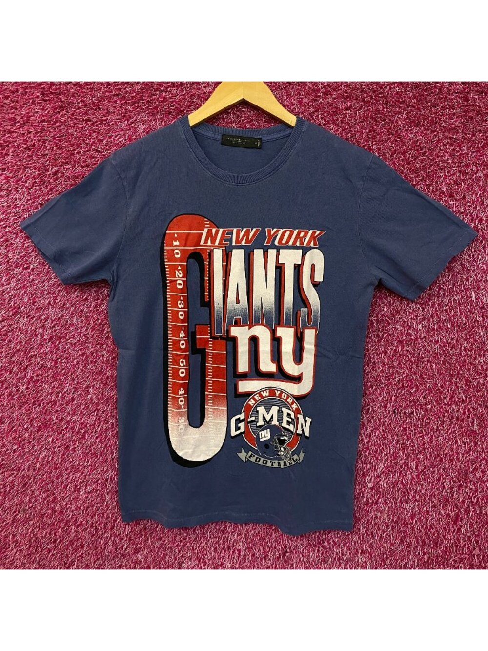 Junk Food Clothing New York Giants G-Men Graphic Women's T-Shirt Medium